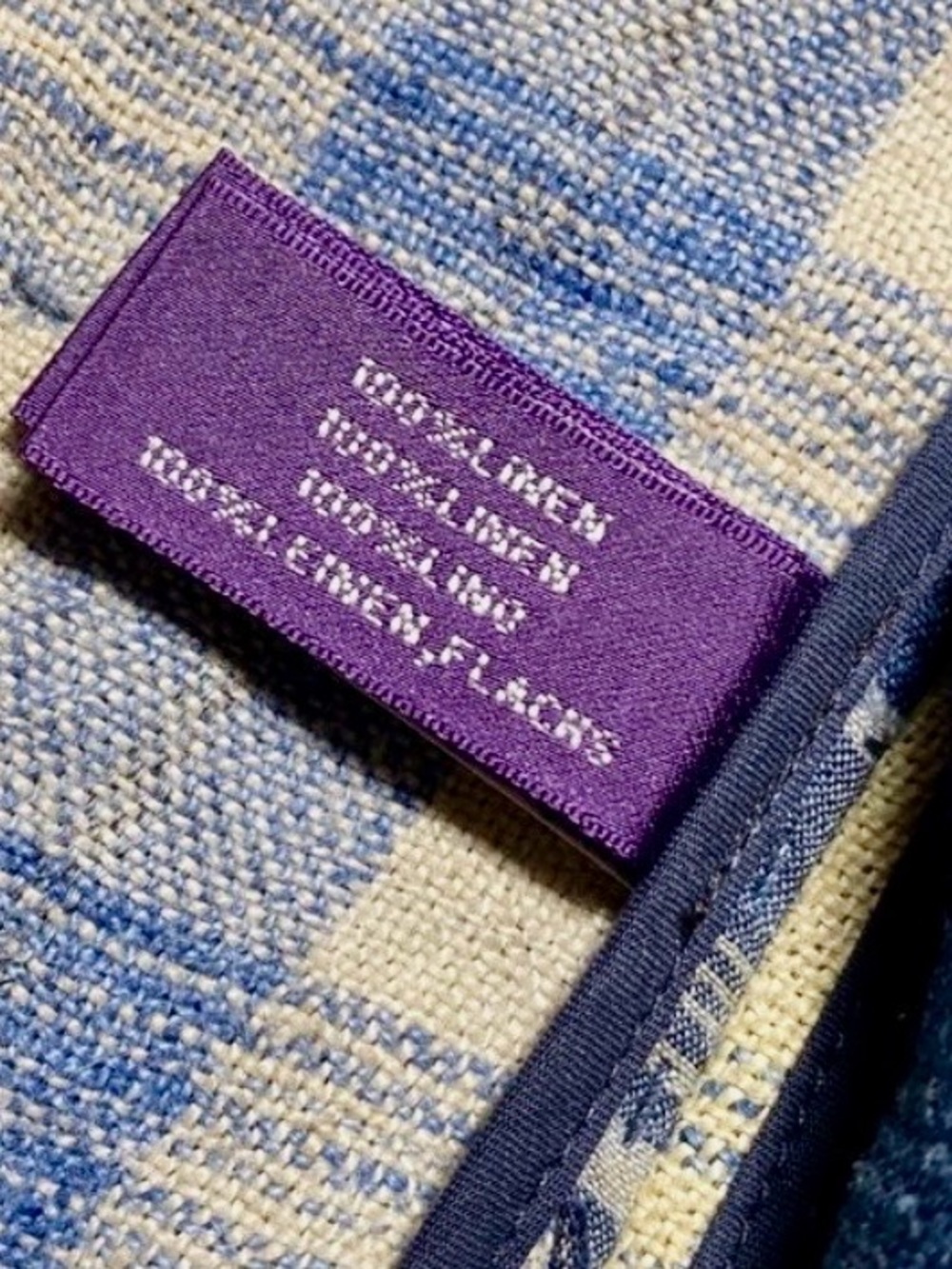 Ralph Lauren Purple Label Spring '06 Runway, Indigo Linen Patchwork Jacket - Picture 6 of 6
